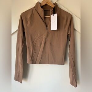 Varley Brown Long Sleeve Top